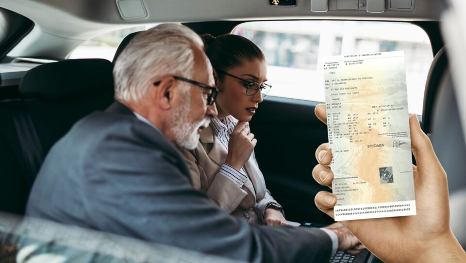 carte grise d'entreprise