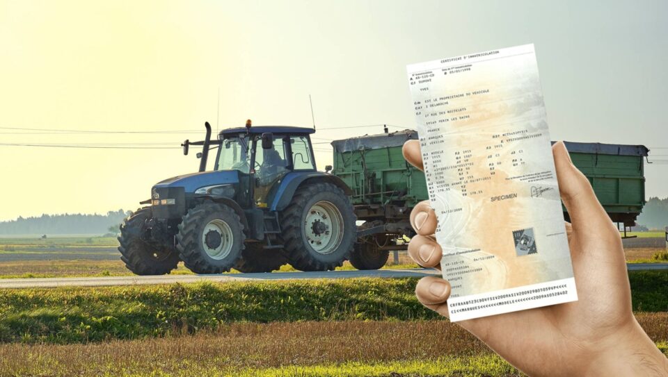 carte grise pour tracteur