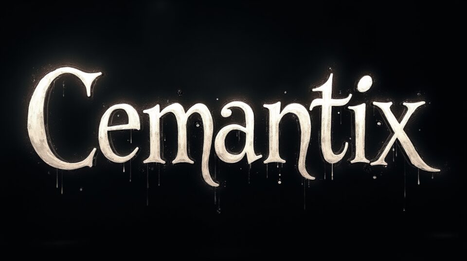 Lettres en mouvement symbolisant le jeu de mots Cemantix