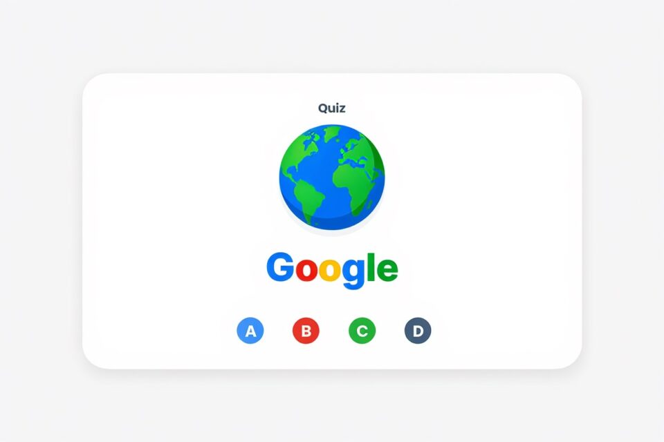 quiz de la journée de la terre google