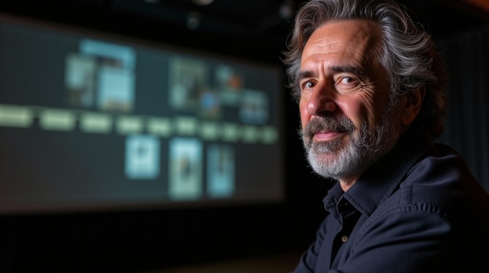 Elie Levaï sous projecteurs, timeline de sa carrière en arrière-plan