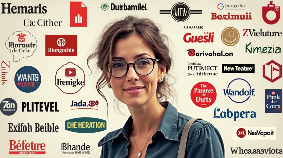 Image de Fanny Guinochet avec logos d'éditeurs économiques