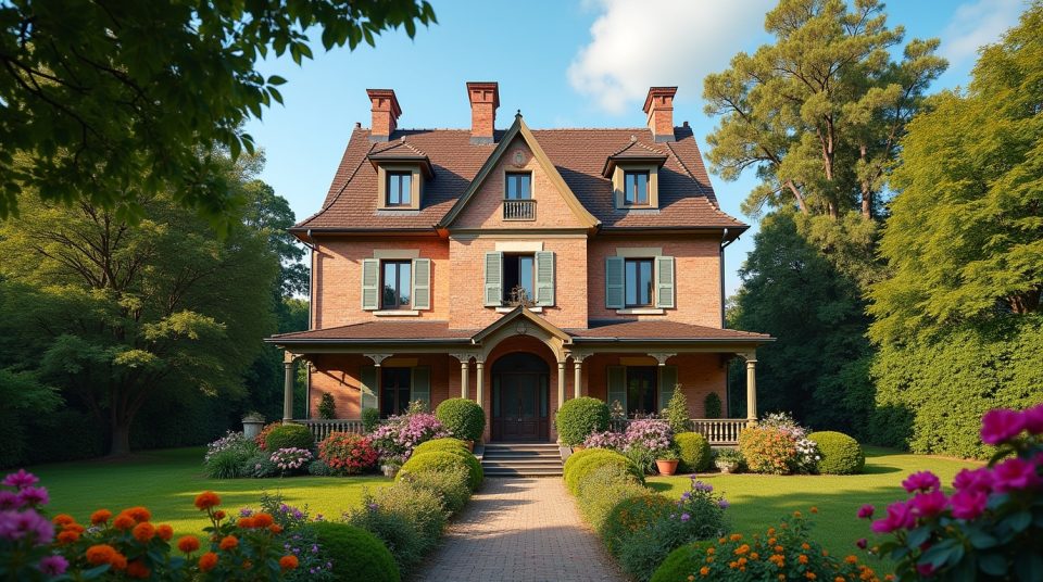 Portrait de Jean-Jacques Trogneux devant sa maison familiale, illustrant son histoire et son patrimoine.